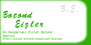 botond eizler business card